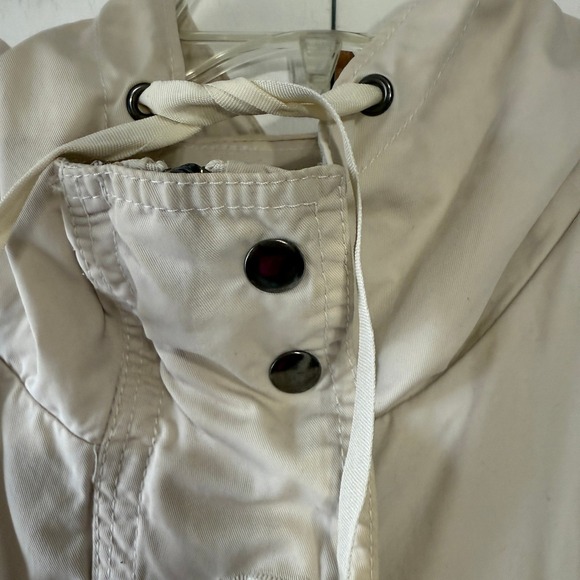 Gap Beige Utility Jacket Hooded Drawstring Cotton | Lightweight‎ Layer - Picture 2 of 9
